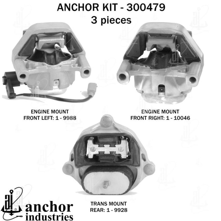 ANCHOR MOUNTS 300479 ENGINE MNT KIT