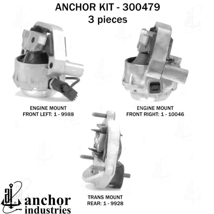 ANCHOR MOUNTS 300479 ENGINE MNT KIT