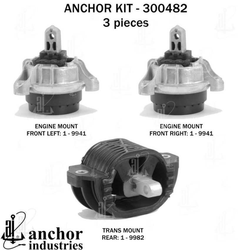 ANCHOR MOUNTS 300482 ENGINE MNT KIT
