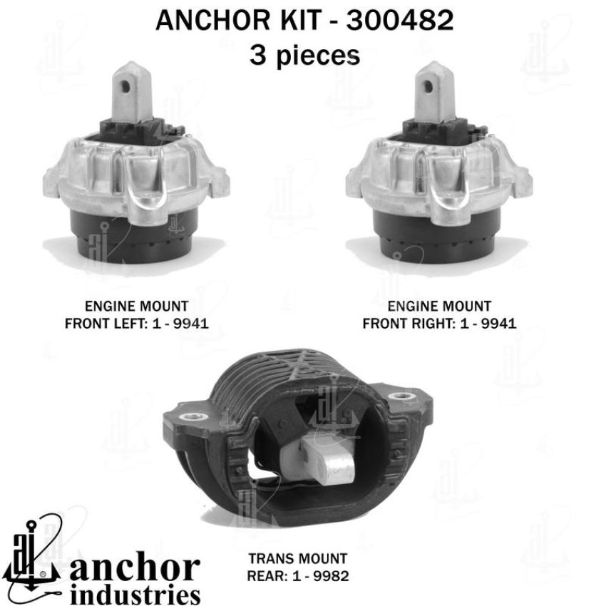 ANCHOR MOUNTS 300482 ENGINE MNT KIT