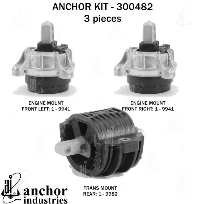 ANCHOR MOUNTS 300482 ENGINE MNT KIT