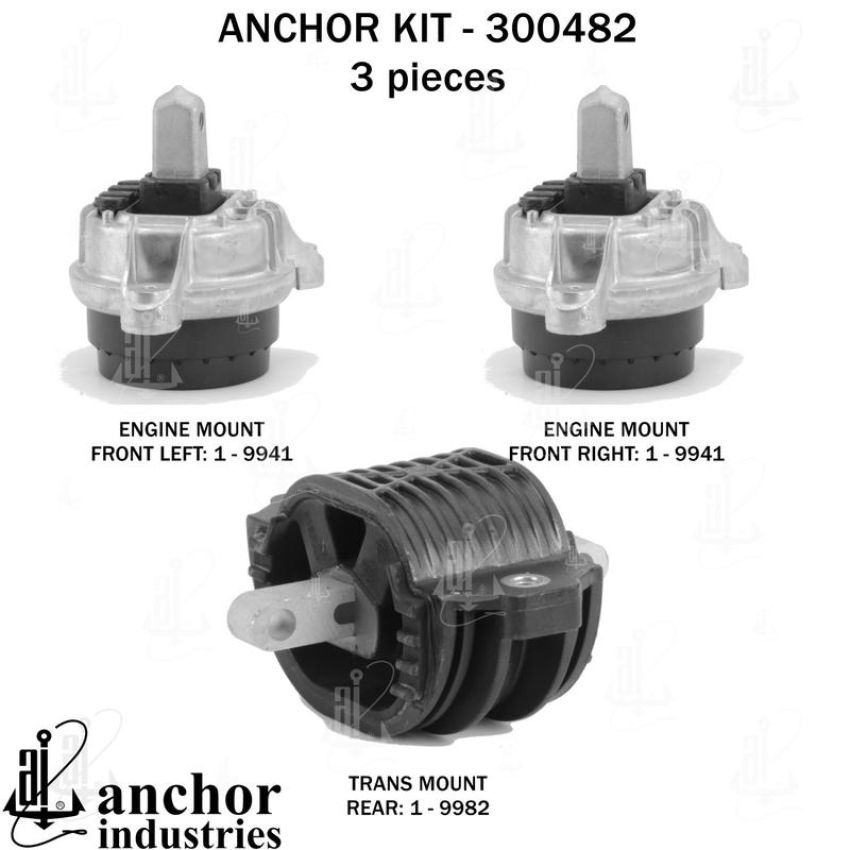 ANCHOR MOUNTS 300482 ENGINE MNT KIT