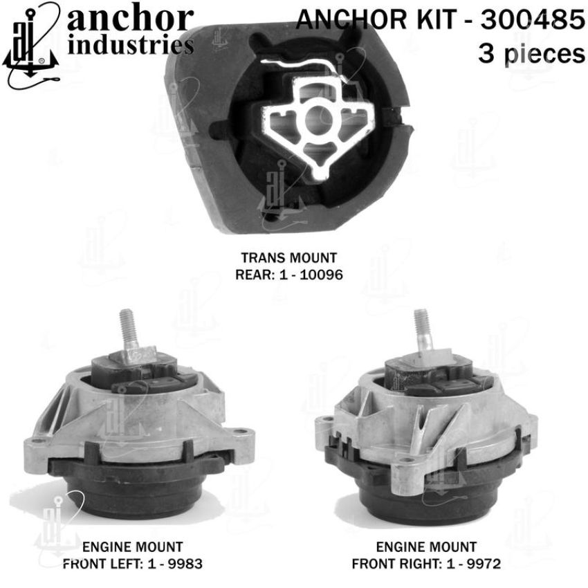 ANCHOR MOUNTS 300485 ENGINE MNT KIT