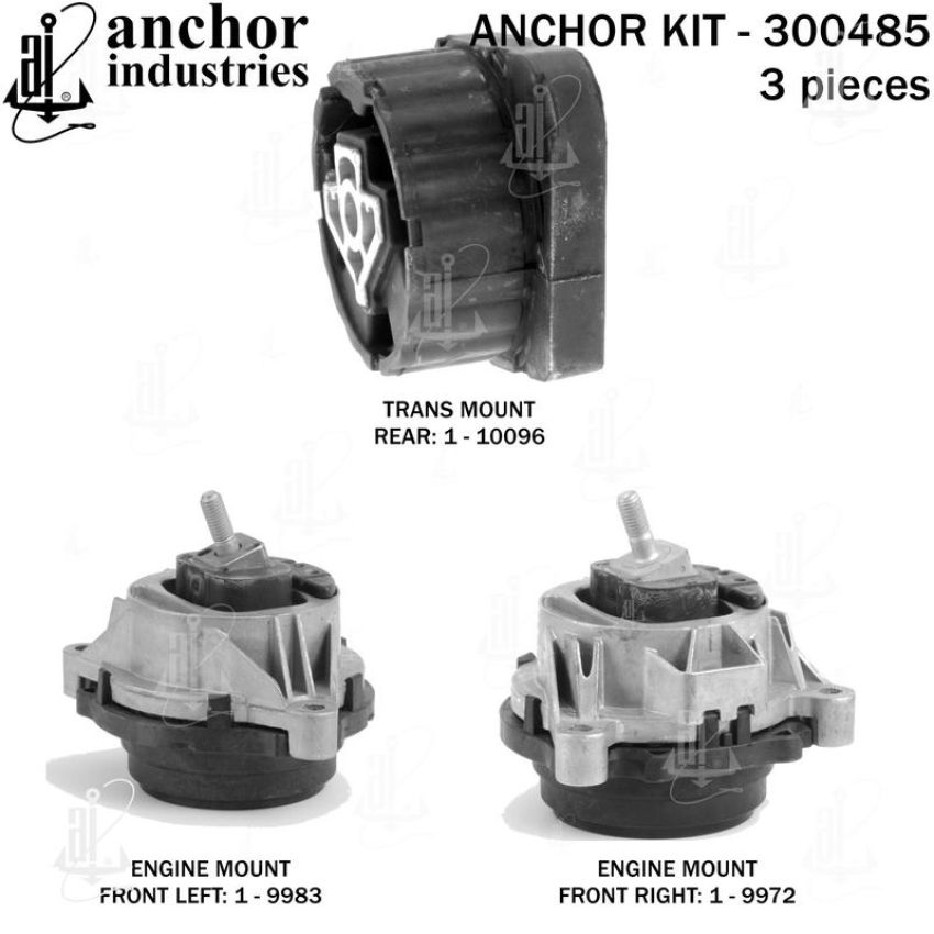 ANCHOR MOUNTS 300485 ENGINE MNT KIT