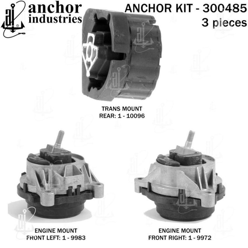 ANCHOR MOUNTS 300485 ENGINE MNT KIT