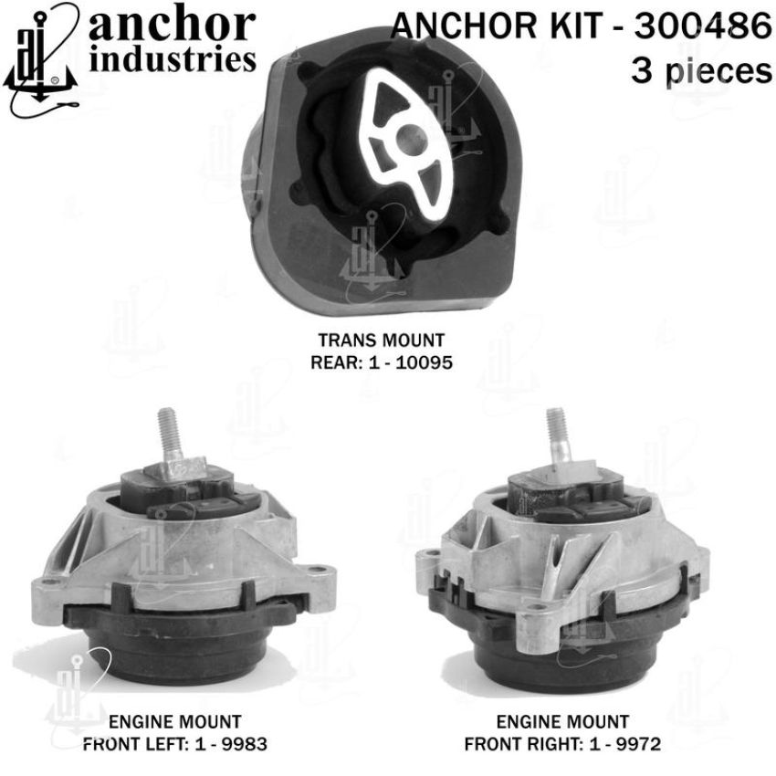 ANCHOR MOUNTS 300486 ENGINE MNT KIT