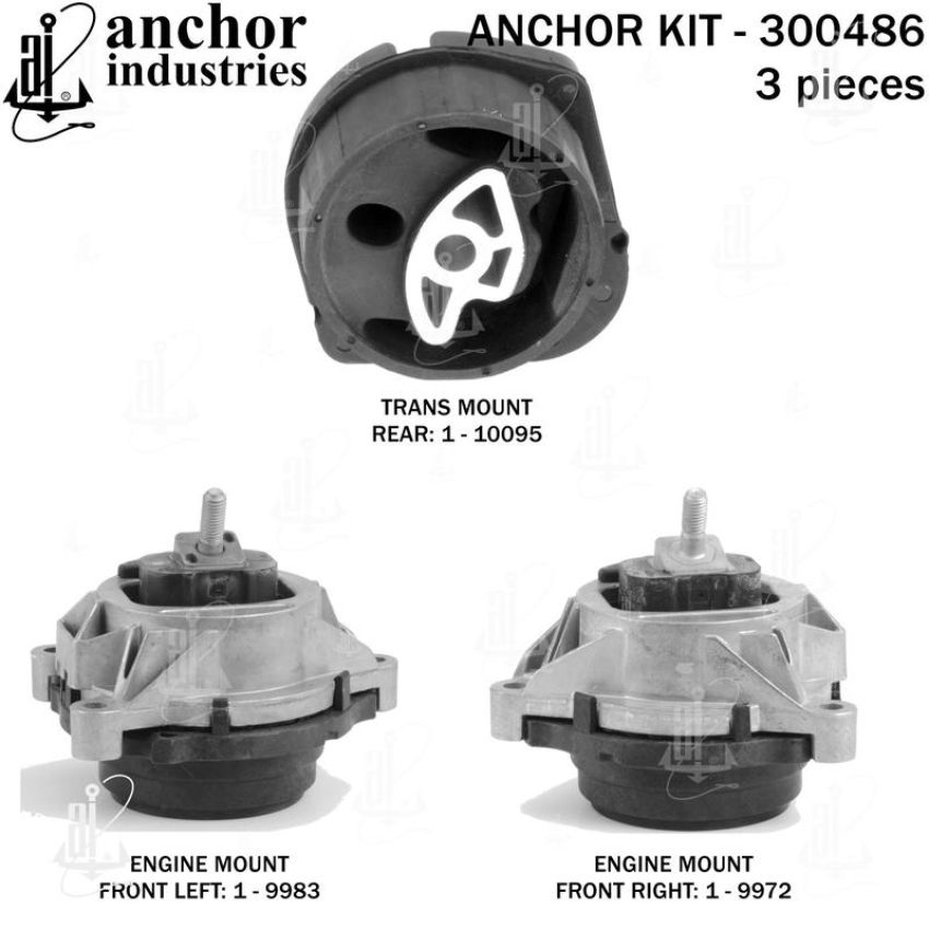 ANCHOR MOUNTS 300486 ENGINE MNT KIT