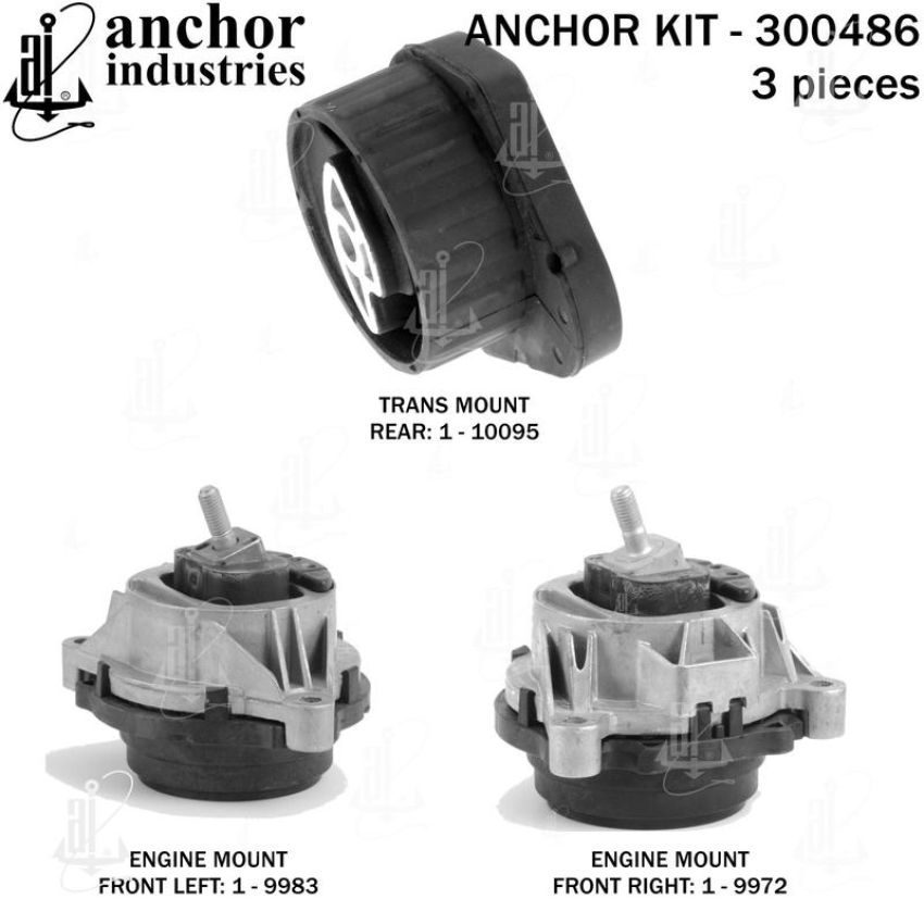 ANCHOR MOUNTS 300486 ENGINE MNT KIT
