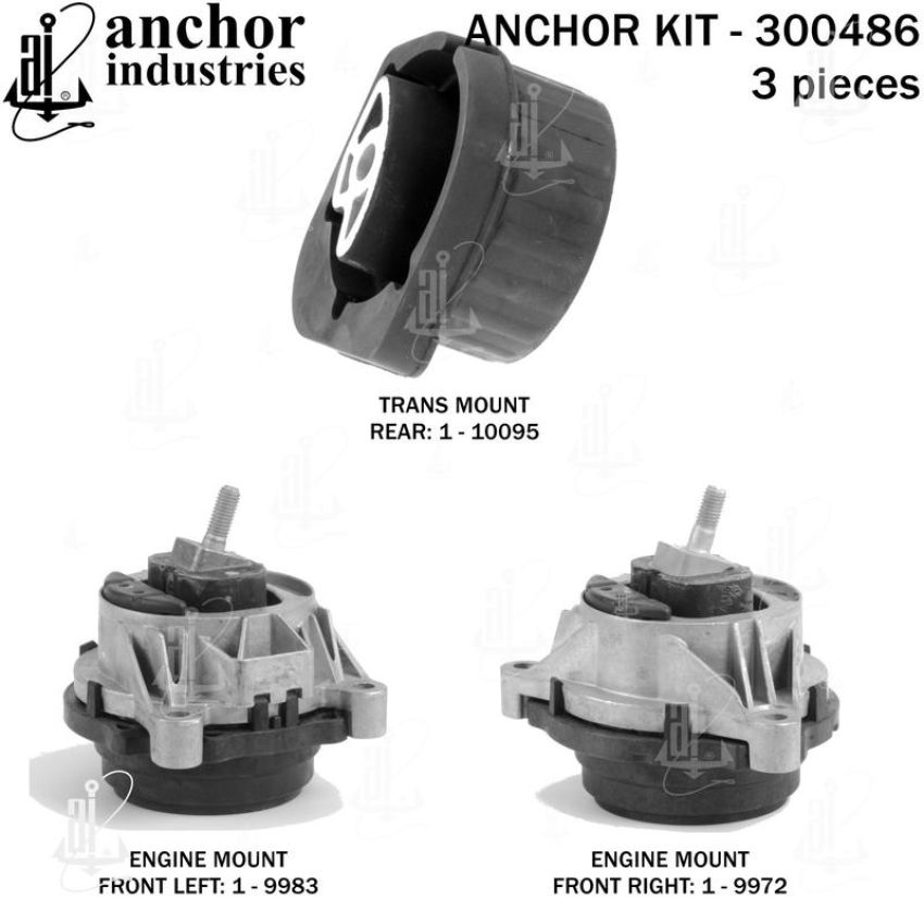 ANCHOR MOUNTS 300486 ENGINE MNT KIT