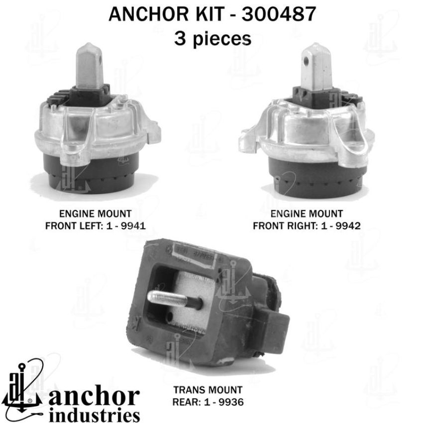 ANCHOR MOUNTS 300487 ENGINE MNT KIT