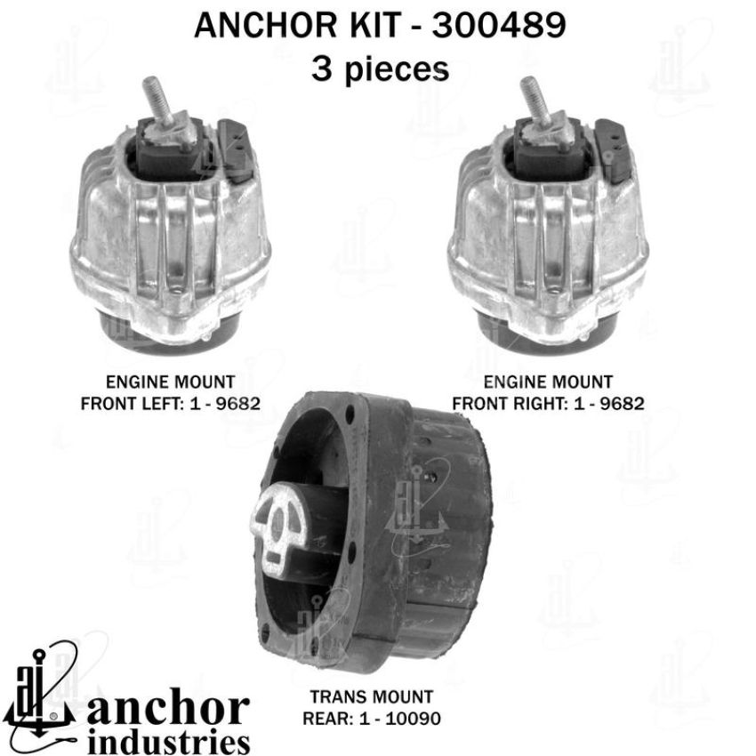 ANCHOR MOUNTS 300489 ENGINE MNT KIT