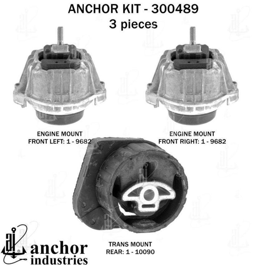 ANCHOR MOUNTS 300489 ENGINE MNT KIT