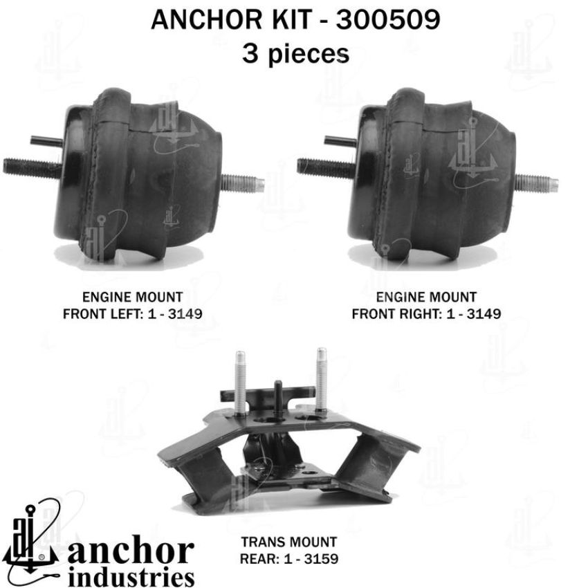 ANCHOR MOUNTS 300509 ENGINE MNT KIT