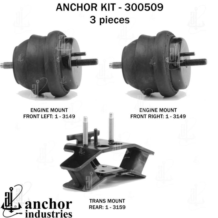 ANCHOR MOUNTS 300509 ENGINE MNT KIT