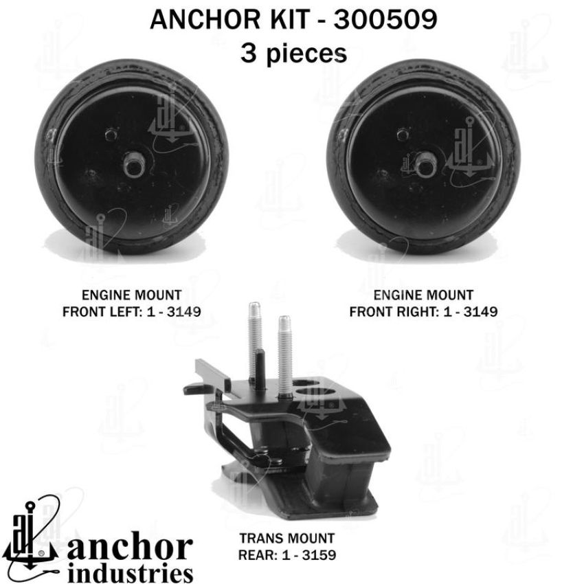 ANCHOR MOUNTS 300509 ENGINE MNT KIT