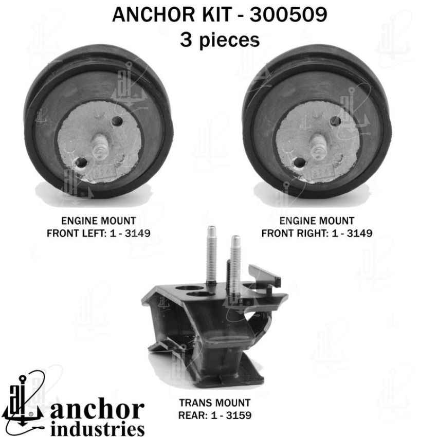ANCHOR MOUNTS 300509 ENGINE MNT KIT