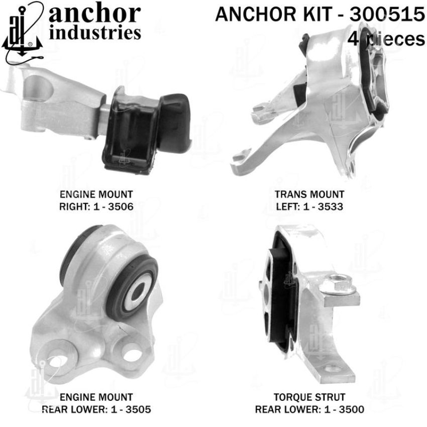 ANCHOR MOUNTS 300515 ENGINE MNT KIT