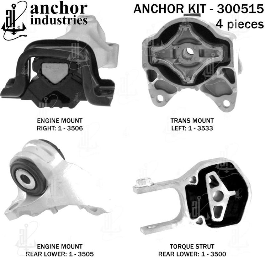 ANCHOR MOUNTS 300515 ENGINE MNT KIT