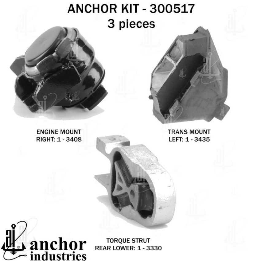 ANCHOR MOUNTS 300517 ENGINE MNT KIT