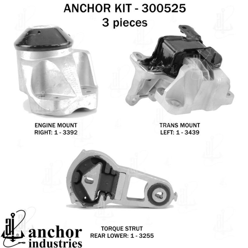 ANCHOR MOUNTS 300525 ENGINE MNT KIT