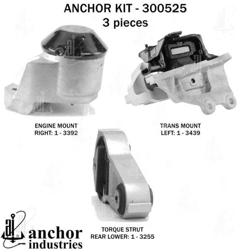 ANCHOR MOUNTS 300525 ENGINE MNT KIT