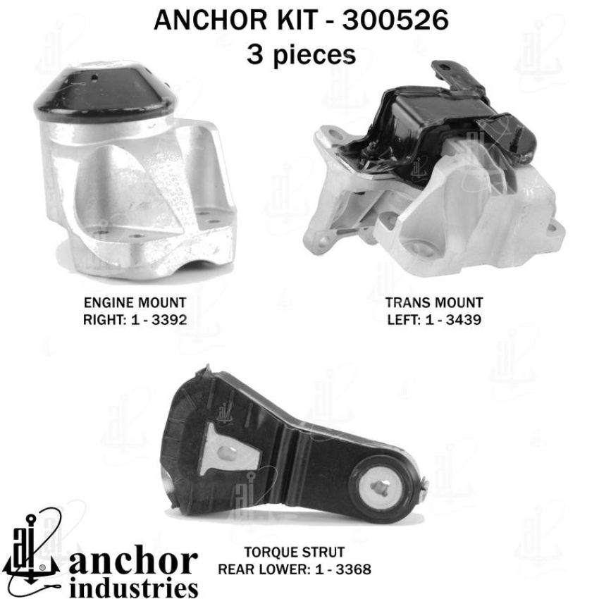 ANCHOR MOUNTS 300526 ENGINE MNT KIT