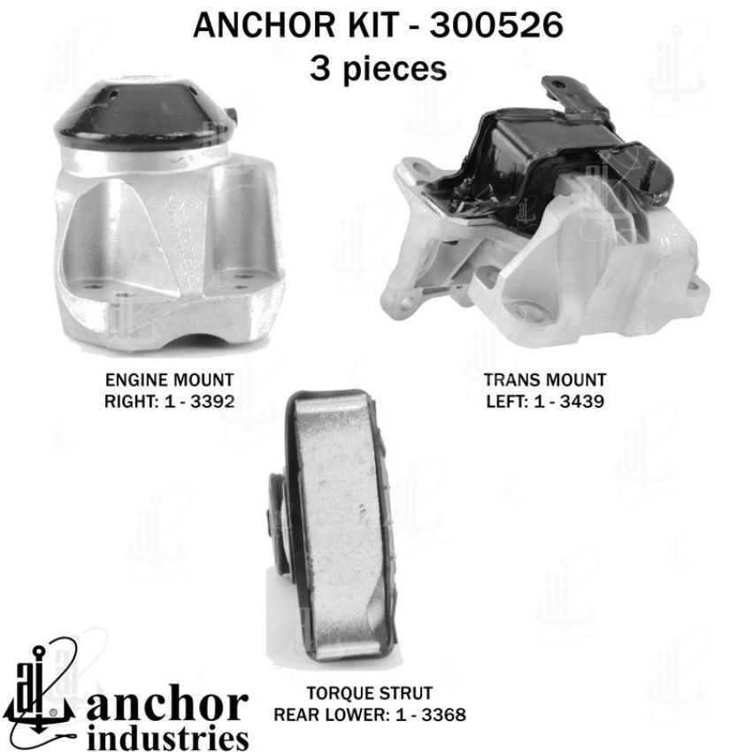 ANCHOR MOUNTS 300526 ENGINE MNT KIT
