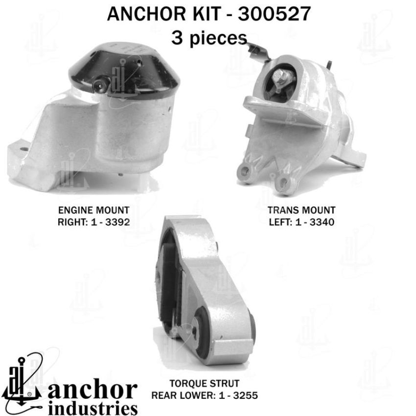 ANCHOR MOUNTS 300527 ENGINE MNT KIT