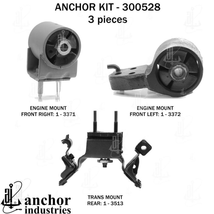 ANCHOR MOUNTS 300528 ENGINE MNT KIT