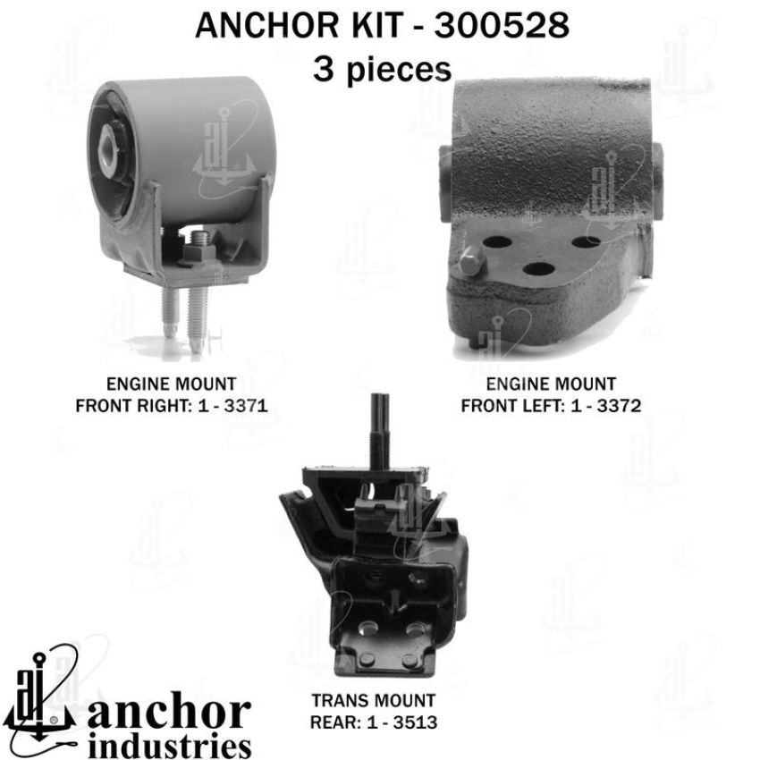 ANCHOR MOUNTS 300528 ENGINE MNT KIT