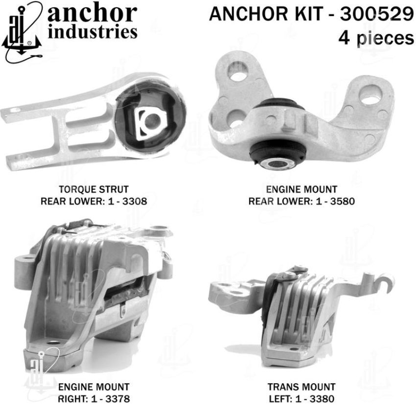 ANCHOR MOUNTS 300529 ENGINE MNT KIT