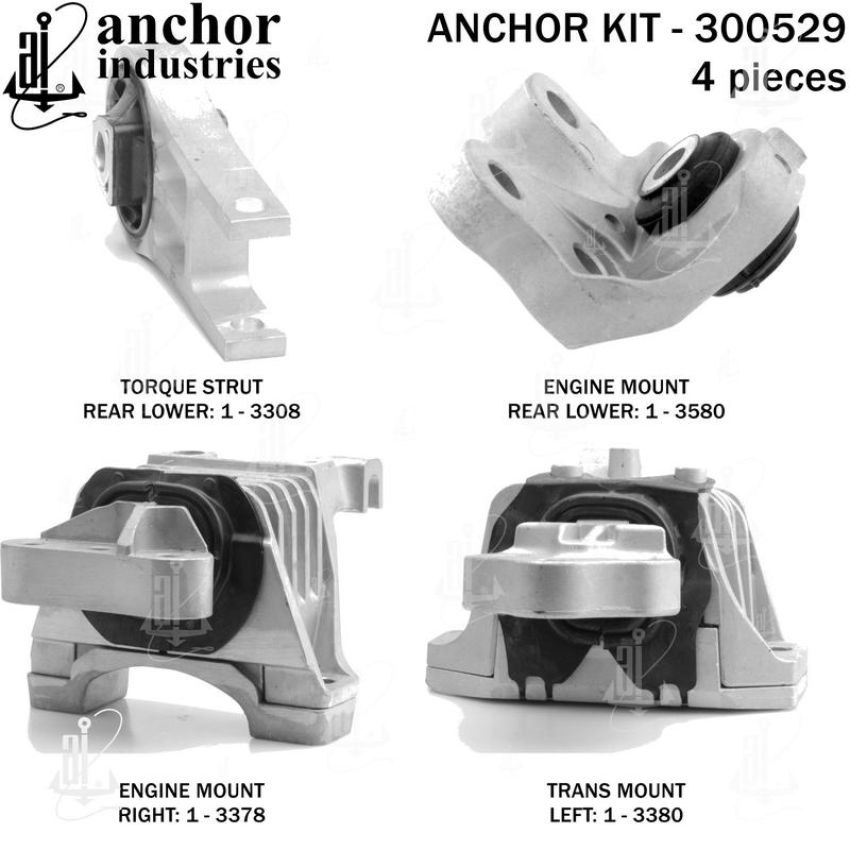 ANCHOR MOUNTS 300529 ENGINE MNT KIT