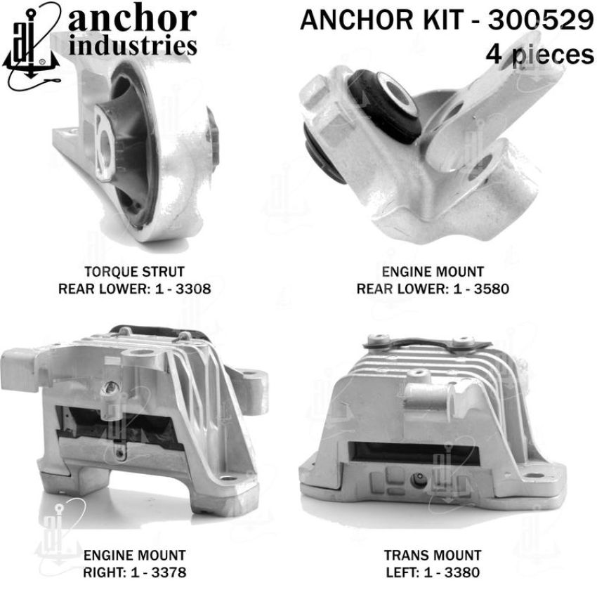 ANCHOR MOUNTS 300529 ENGINE MNT KIT