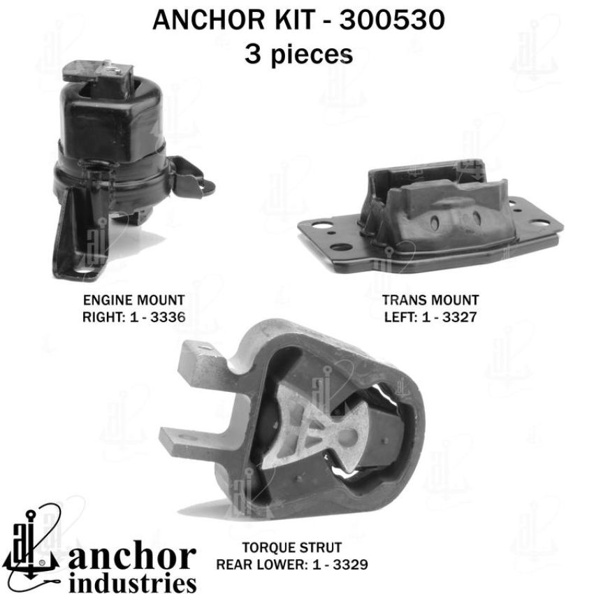 ANCHOR MOUNTS 300530 ENGINE MNT KIT