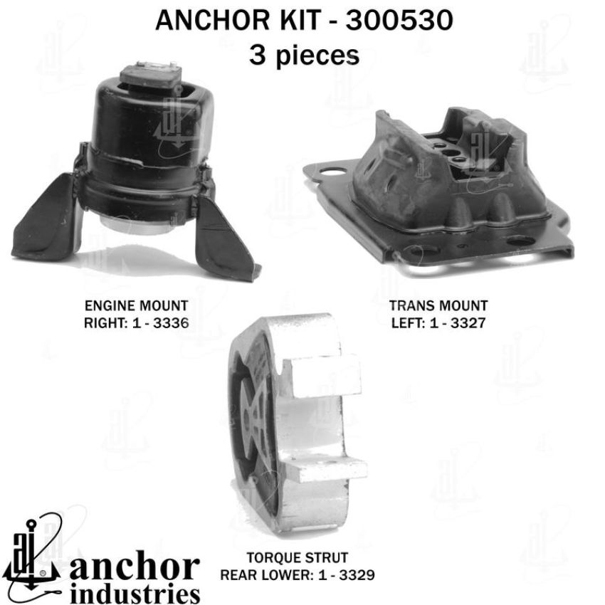 ANCHOR MOUNTS 300530 ENGINE MNT KIT
