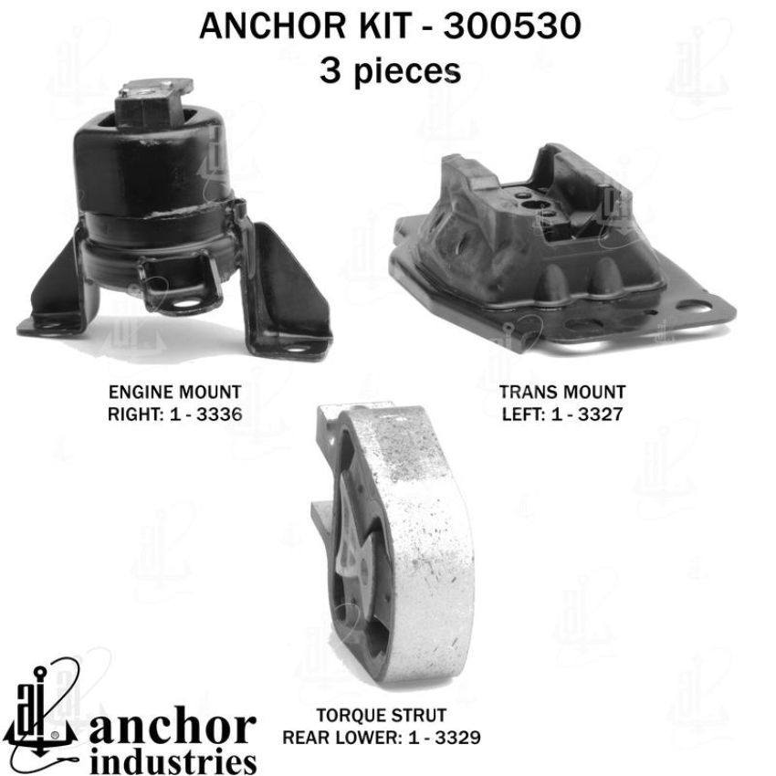 ANCHOR MOUNTS 300530 ENGINE MNT KIT