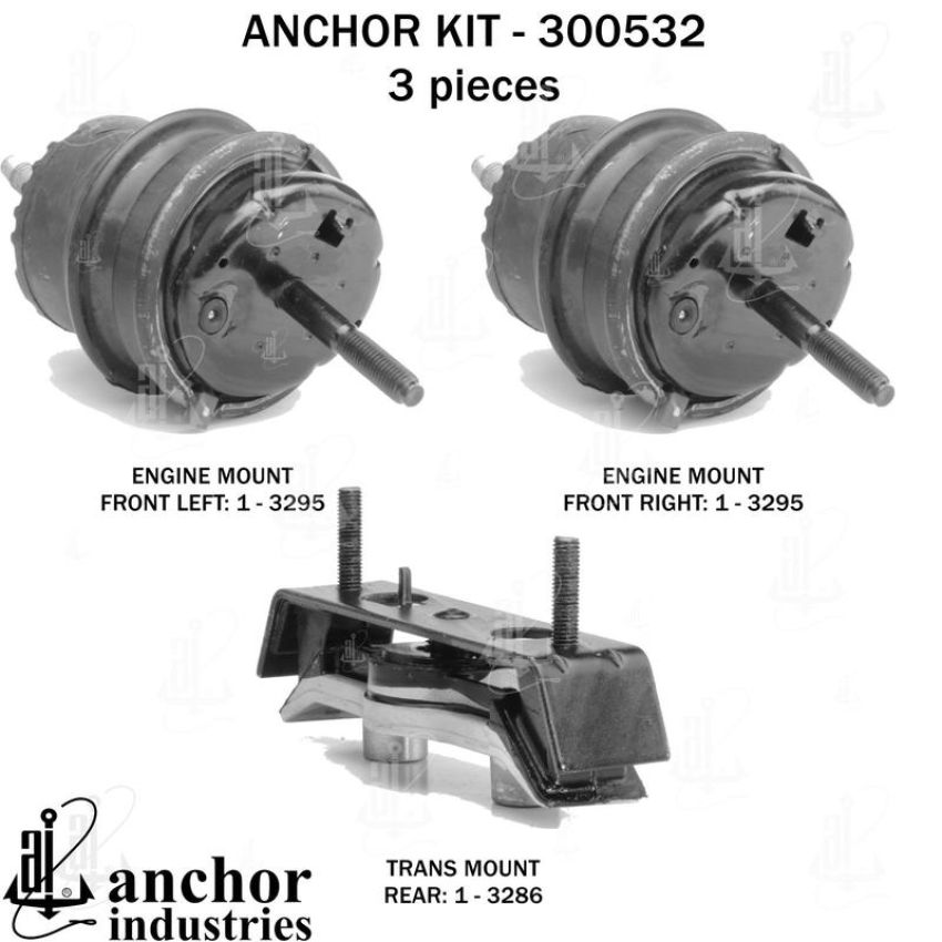 ANCHOR MOUNTS 300532 ENGINE MNT KIT
