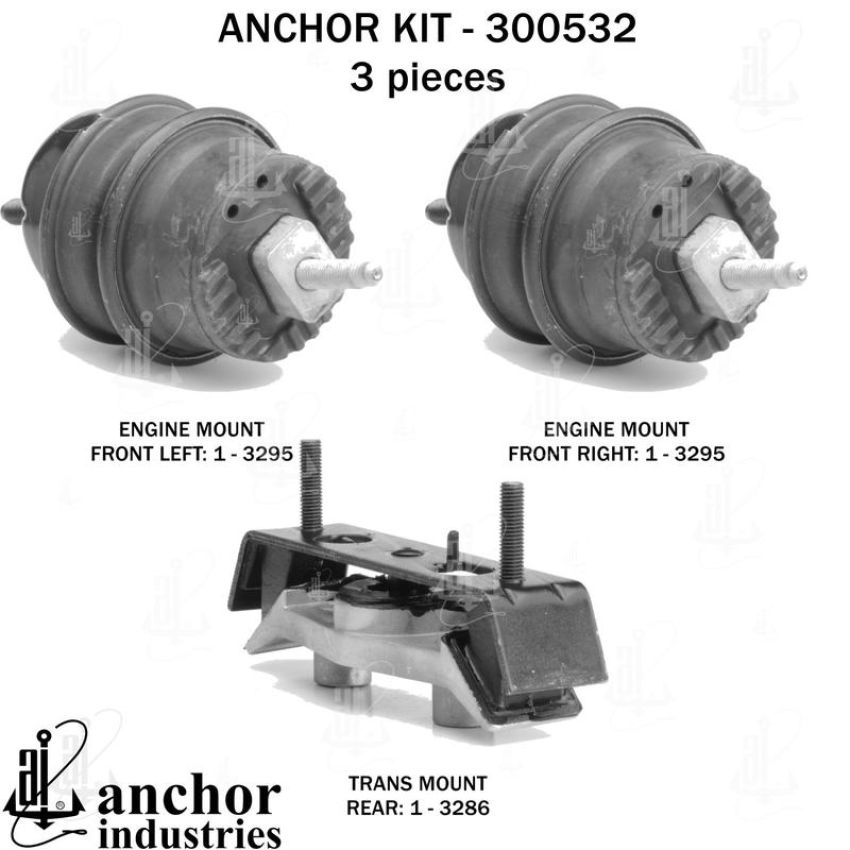 ANCHOR MOUNTS 300532 ENGINE MNT KIT