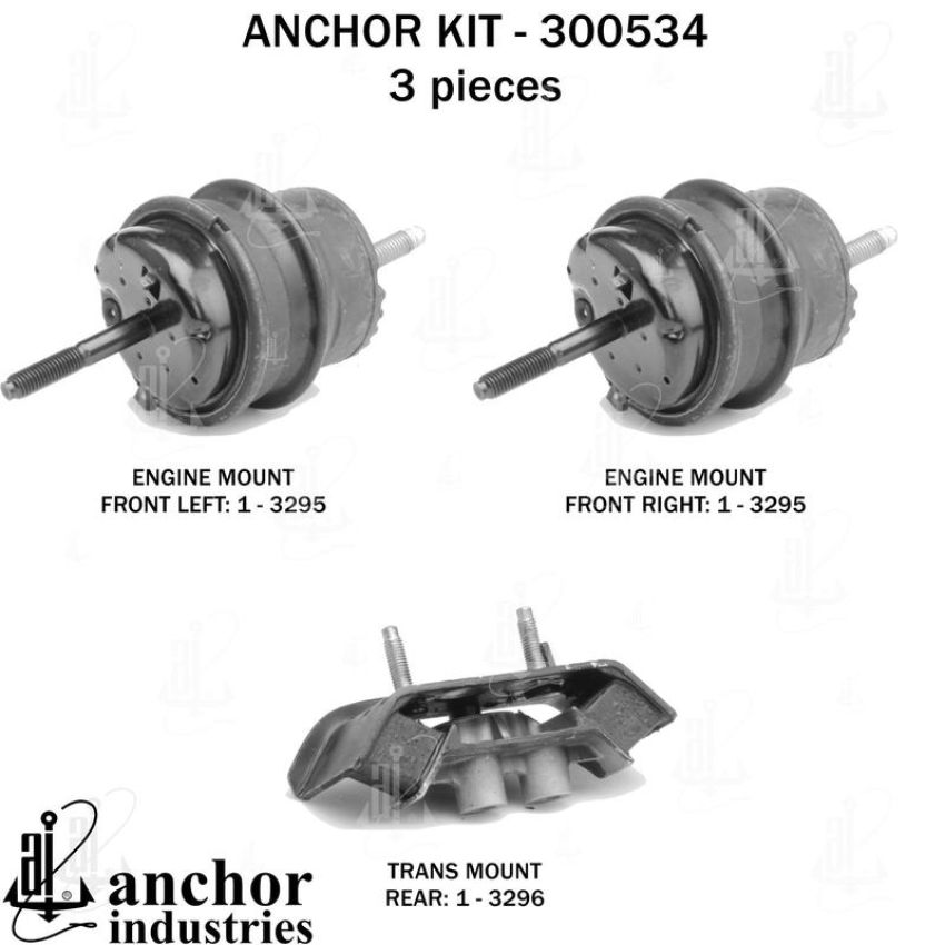 ANCHOR MOUNTS 300534 ENGINE MNT KIT