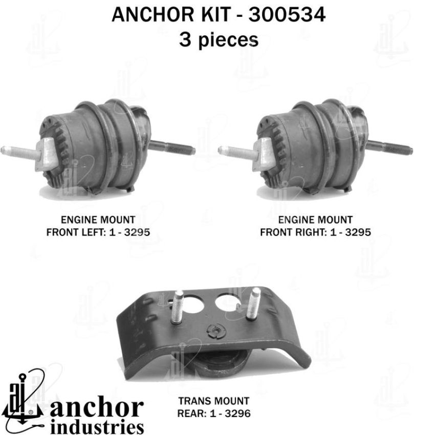 ANCHOR MOUNTS 300534 ENGINE MNT KIT