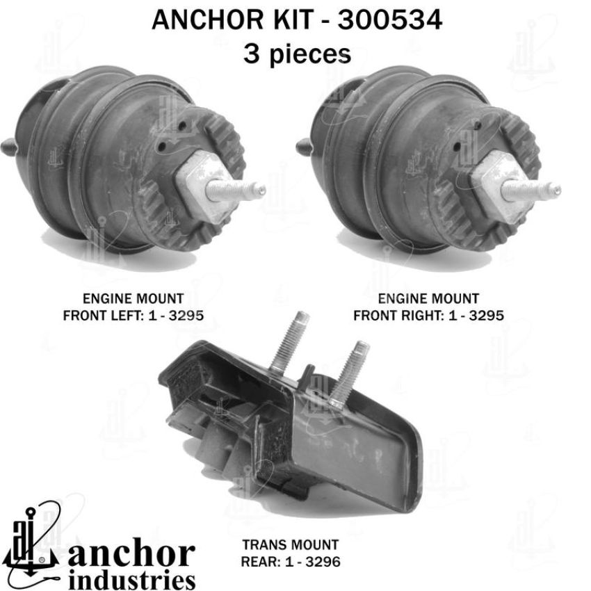 ANCHOR MOUNTS 300534 ENGINE MNT KIT