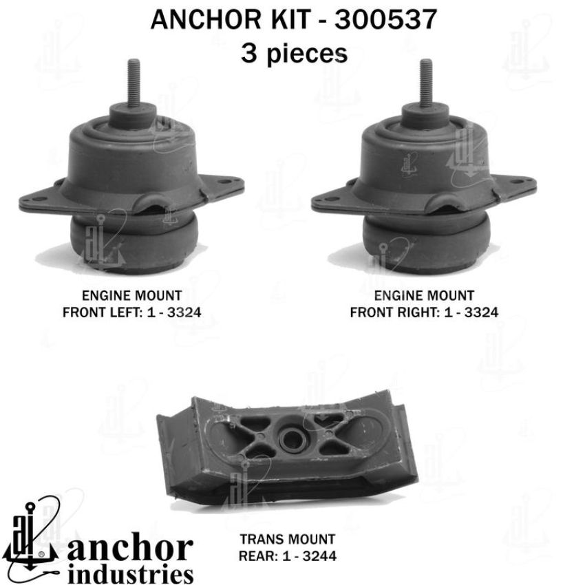 ANCHOR MOUNTS 300537 ENGINE MNT KIT