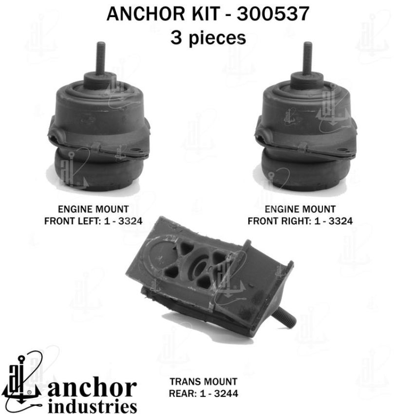 ANCHOR MOUNTS 300537 ENGINE MNT KIT