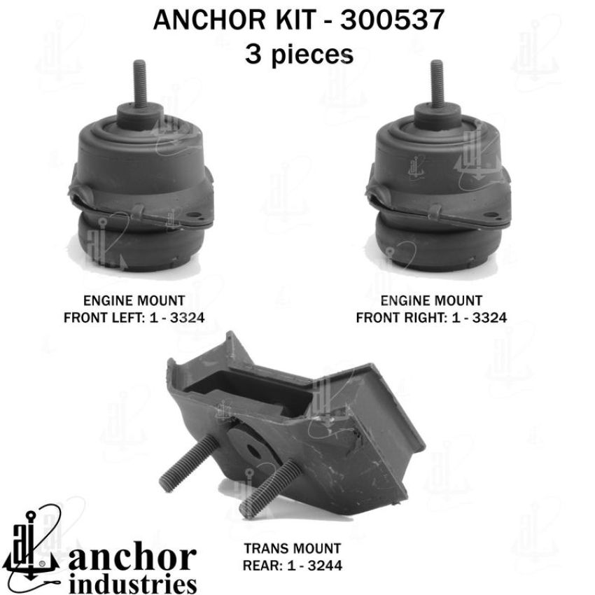 ANCHOR MOUNTS 300537 ENGINE MNT KIT