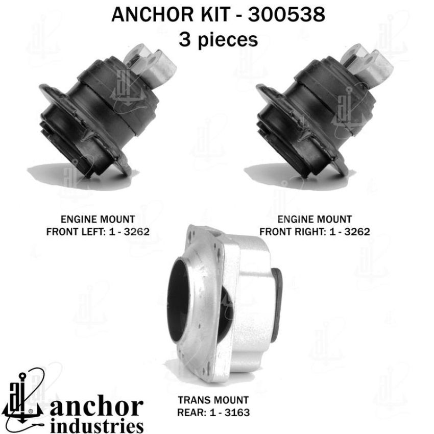ANCHOR MOUNTS 300538 ENGINE MNT KIT