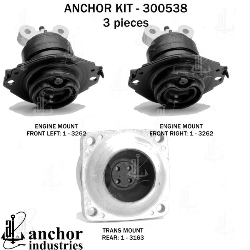 ANCHOR MOUNTS 300538 ENGINE MNT KIT