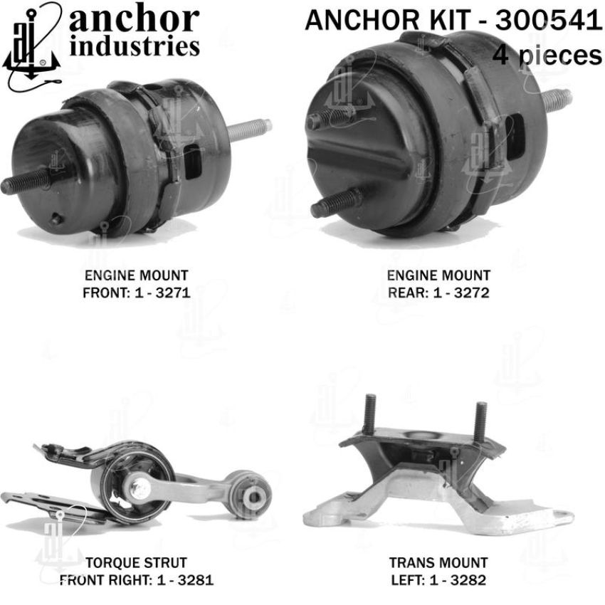 ANCHOR MOUNTS 300541 ENGINE MNT KIT