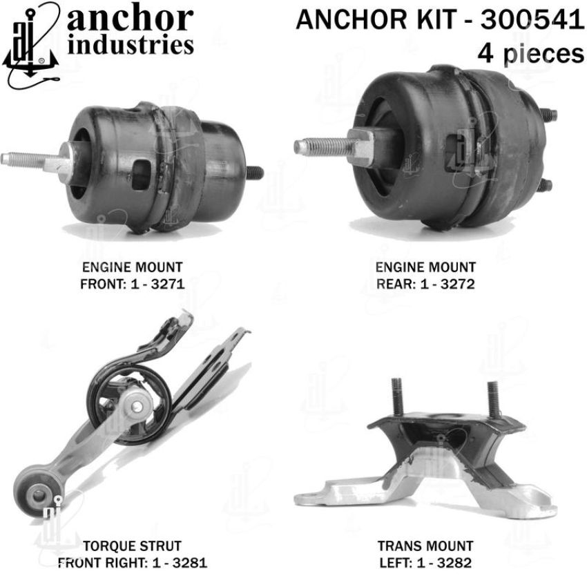 ANCHOR MOUNTS 300541 ENGINE MNT KIT