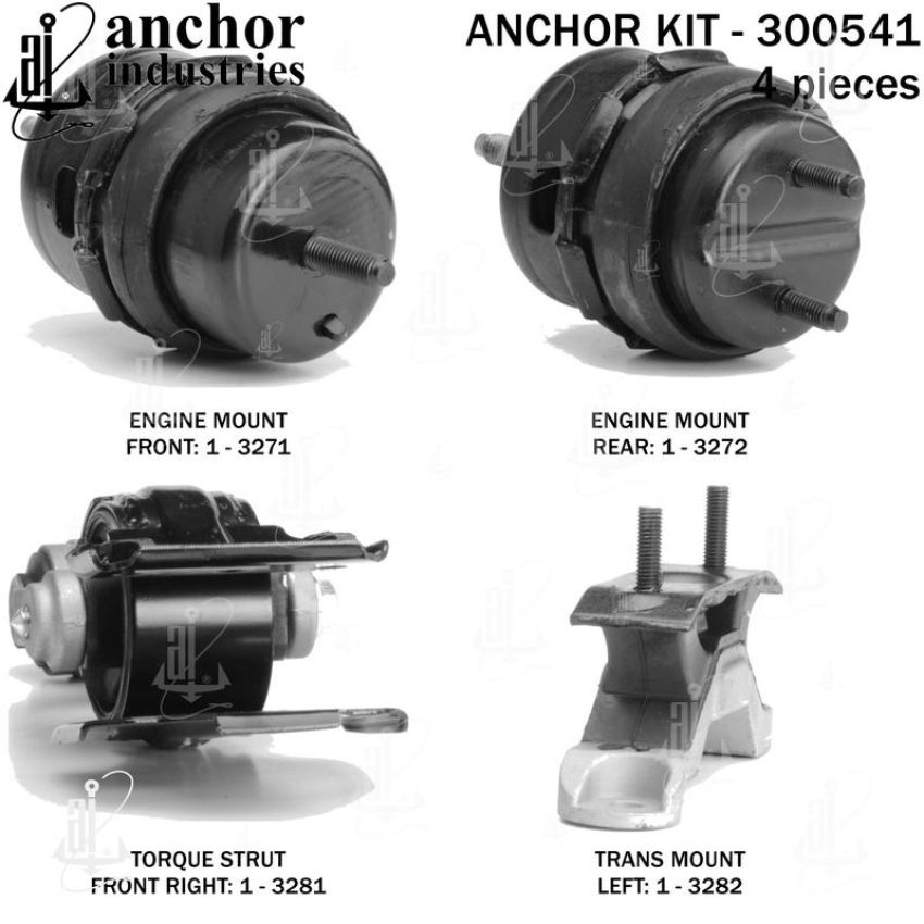 ANCHOR MOUNTS 300541 ENGINE MNT KIT