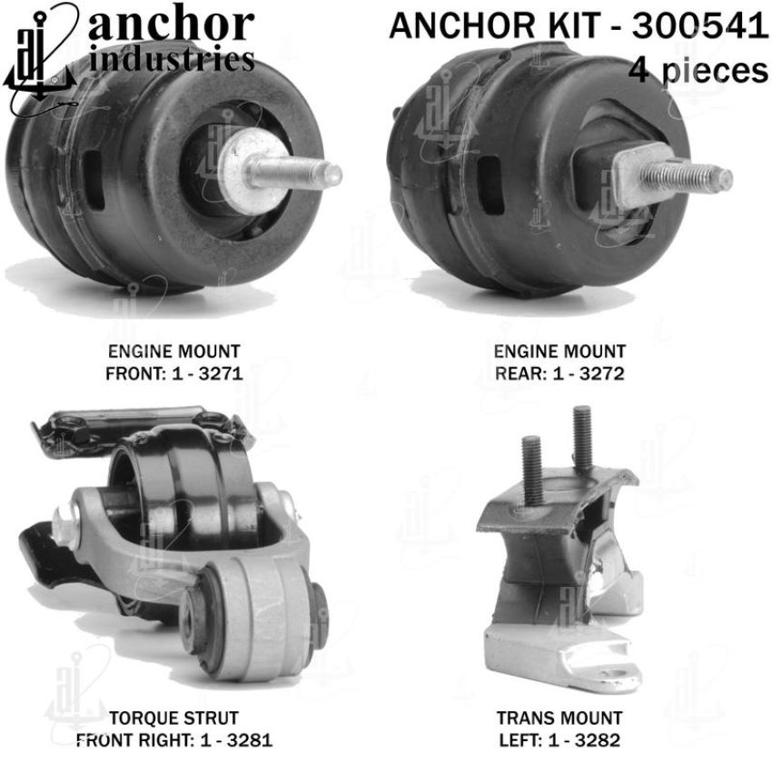 ANCHOR MOUNTS 300541 ENGINE MNT KIT